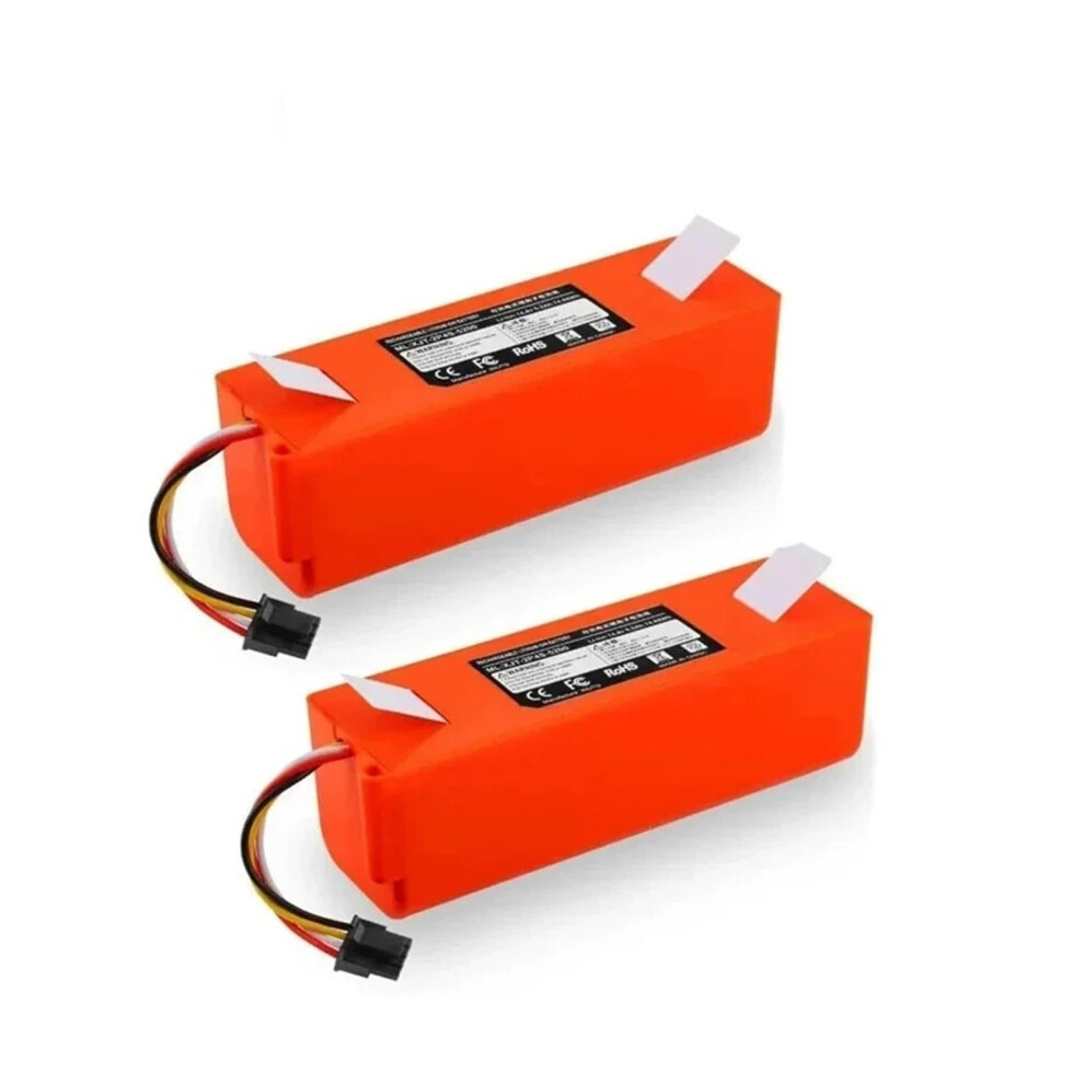 Replacement Battery 14.4V 5200Mah 6500Mah For Roborock S50 S51 S55 S5 Max Longer Life 2Pcs 9164114342546