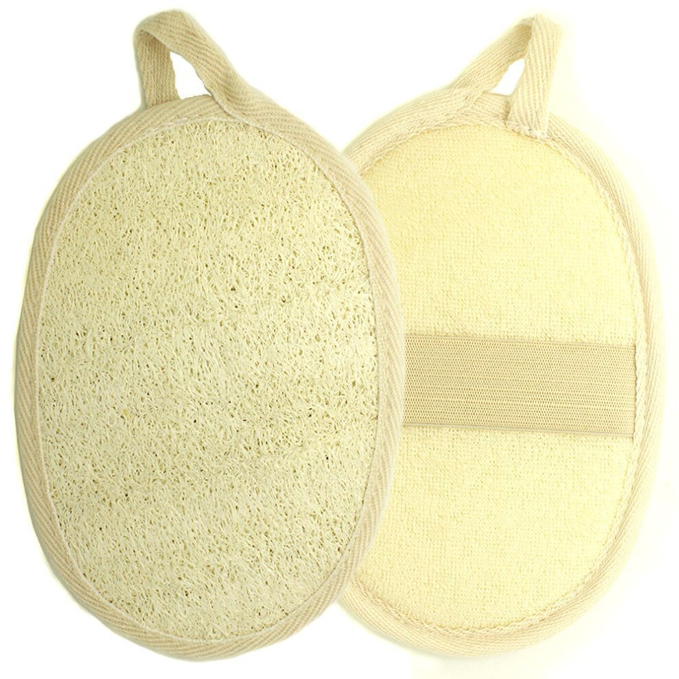 Natural Loofah Pad, Eco Friendly All-Natural Loufa For Exfoliating, Dual-Sided Luffa Sponges Boost Your Radiant Skin Routine, Home Spa Experience, 2
