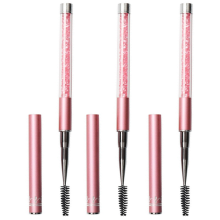 Escova para cílios com cabo ergonômico, aplicadora de rímel para um look natural e curvado, ideal para festas de Halloween, baladas e uso diário.
