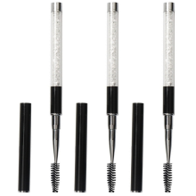 Make-up-Werkzeuge, weiche Wimpernbürsten aus Nylonfasern mit Kappe für sicheres Reisen und professionelles Make-up-Auftragen, tragbare