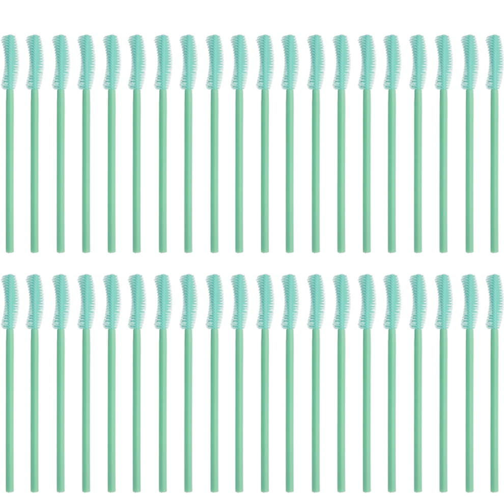 Makeup Brush Kit, 100pcs Disposable Mascara Wands for Hygienic No Infection Routine, Lightweight Handy for Professional and Personal Use, Spiral Bris
