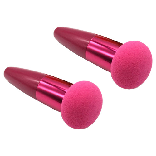 Σφουγγάρι Makeup σε σχήμα μανιταριού με λαβή για εμφάνιση με αερογράφο, διπλής