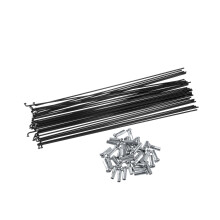 Bicycle Steel Spokes 40Piece Set 14G 263mm Length Nipples Included Compatible With Most Bicycles Stylish Design
