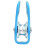 20kN Aluminum Micro Fixed Side Climbing Pulley, Blue, 8.2cm 8