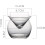 Conical Caviar Drinks Triangle Spherical Molecular Cup For Restaurant Bar Size S Transparent 4