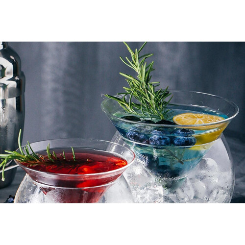 Conical Caviar Drinks Triangle Spherical Molecular Cup For Restaurant Bar Size S Transparent 1