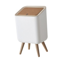 Trash Can with OdorHiding Push Lid, PetSafe Compact Waste Bin for Home Office Bedroom