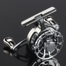 Ice Fishing Reel Alloy Body 2.61:1 Gear Ratio Ergonomic Bidirectional Lever Left Side Adjustments