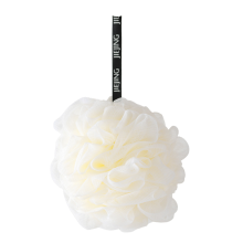 Esponja de banho esfoliante com design de nó firme e durável, malha macia e densa para espuma luxuosa, esfoliação eficaz, design com nó suspenso