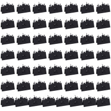50 stuks elegante papieren plaatskaarten wenskaarten voor-Zwart