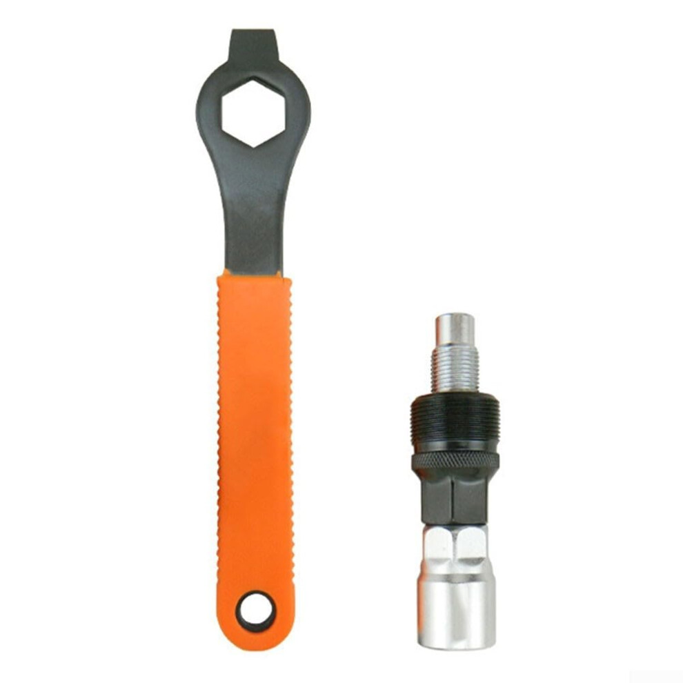 Comprehensive Bicycle Tool Kit Crank Remover And Wrench For Home Repairs Steel Construction Compact Size 9199774618557