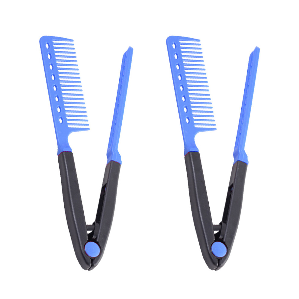Transform Your Hair Routine With Our Folding Diy Hair Straightener, Compact For Travel, Beauty Salon Comb Ensures Gently Straightened Locks Without D