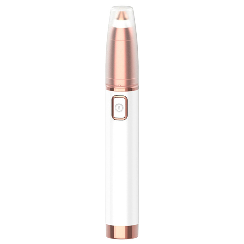 Eyebrow Razor, Painless Hair Removal Device with Gold Plating for Women, Facial Hair Remover with LED Light, Precision Trimming, Rechargeable, Waterp