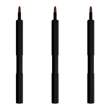 Versatile Lip Makeup Tool, Retractable Lip Brush With Soft Fibrous Hair For Smooth Application, Double-Ended Design Improves Lip Color Definition, Co