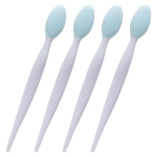 Double-Sided Silicone Exfoliating, Gentle Lip Exfoliator for Daily Use, Travel Friendly Lip Brush Tool with Mixed Color Choices For Halloween Parties