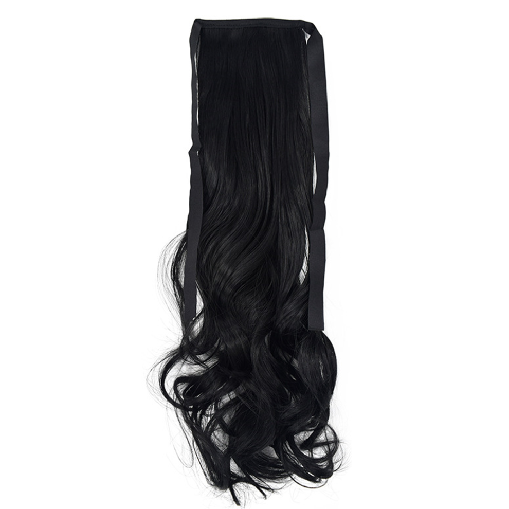 Unisex Instant Hairstyle Upgrade, Long Curly Ponytail Extension For Women, Stylish Synthetic Hairpiece With Comfortable Claw Clip For Halloween Parties