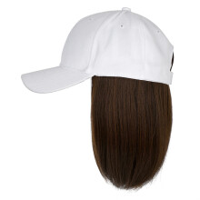 Bonnet avec cheveux intégrés pour femme, perruque courte en fibre synthétique, idéale pour un look décontracté au quotidien, se fond
