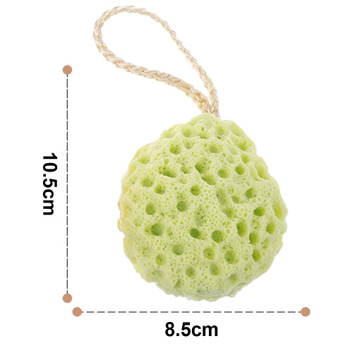Σφουγγάρι αφρού Loofah, φυσικό σφουγγάρι μπάνιου για ντους με μοναδική υφή κηρήθρας, 1