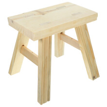 Wood Step Stool Solid Elm Wood Mini Size 24x14.5x23 Cm Natural Color For Kids Home And Kindergarten Lightweight