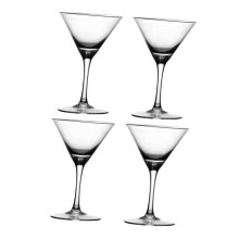 4pcs Crystal Cocktail Glasses Set 200ml Vintage Martini Goblets Elegant Drinkware for Parties