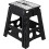 Large Folding Plastic AntiSlip One Step Stool For Kitchen, Bathroom, Toilet, Caravan Foldable With Carry Handle Black 1
