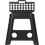 Large Folding Plastic AntiSlip One Step Stool For Kitchen, Bathroom, Toilet, Caravan Foldable With Carry Handle Black 2