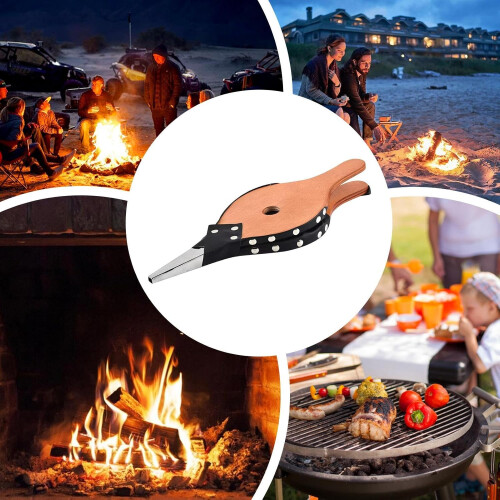 Fireplace Bellows BBQ Air Blower with Precise Flame Control for Outdoor Fire Pit and Camping 2