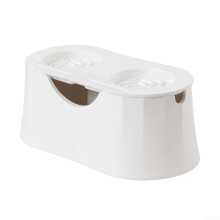Coffee Knock Box 2 In 1 Detachable Tamper Mat Anti Slip Base White For Quiet And Efficient Handling Of Espresso Grounds