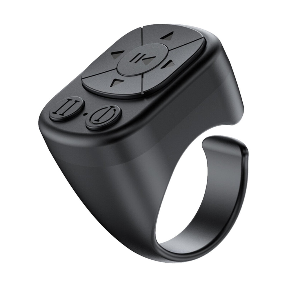 Bluetooth Remote Control Fingerring Wireless Page Turner For Smartphones And Ereaders, Black 9094768872000