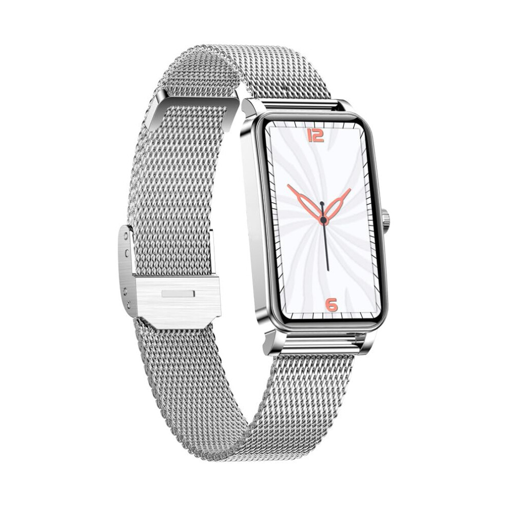 Women's Smartwatch With Fitness Tracking, Heart Rate Monitor, Sleep Analysis, Color, For Active Lifestyle Silver 9199774619981