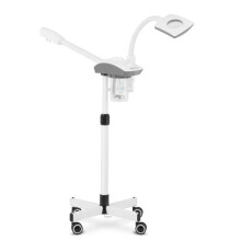 Vapozone met loeplamp en aromatherapie functie 750 + 9,5 watt 700 ml roestvrij staal rubber plastic wit 14_0010191