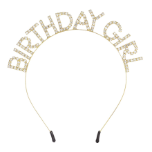 Funkelndes Strass-Diadem, klassisches Design, verstellbare Größe, perfektes Geburtstagsgeschenk für Frauen und Mädchen, wiederverwendbares Happy