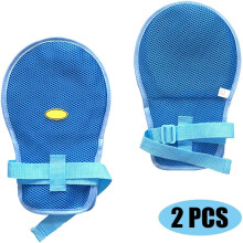 Gants SafeHands pour personnes atteintes de démence, lot de 2 moufles de contention protectrices, gants anti-griffures pour personnes âgées