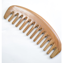 Wooden Wide Tooth Comb For Head Massage, Anti Static Natural Sandalwood Detangler Ensures Smooth Glide And Relief From Tension, (Ergonomic Holding)