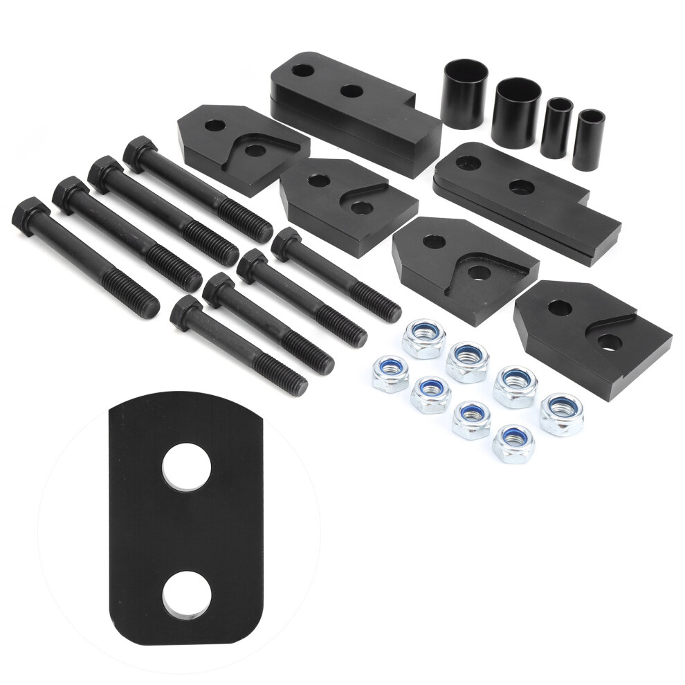 2In Atv Lift Kit For Yamaha Rhino 450/660/700 Black 9381379449005