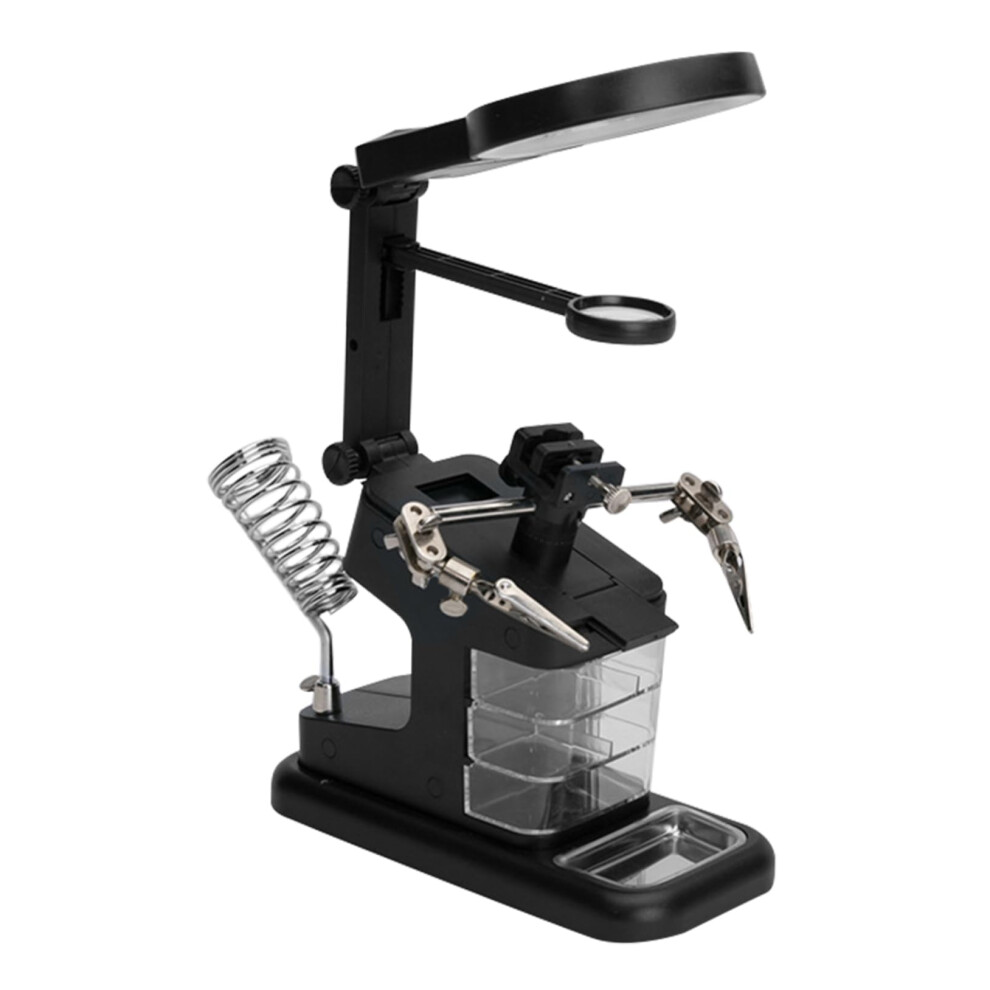 Soldering Helping Hands Led Magnifying Lamp With Clamp For Electronics And Precision Work 9199774620659