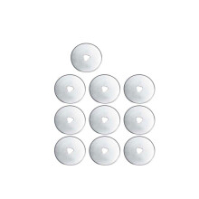 45mm Rotary Cutter Spare Blades 10Piece Blade Set Fits Most Rotary Cutters For Fabric, Paper, Leather, Patchwork, Craft