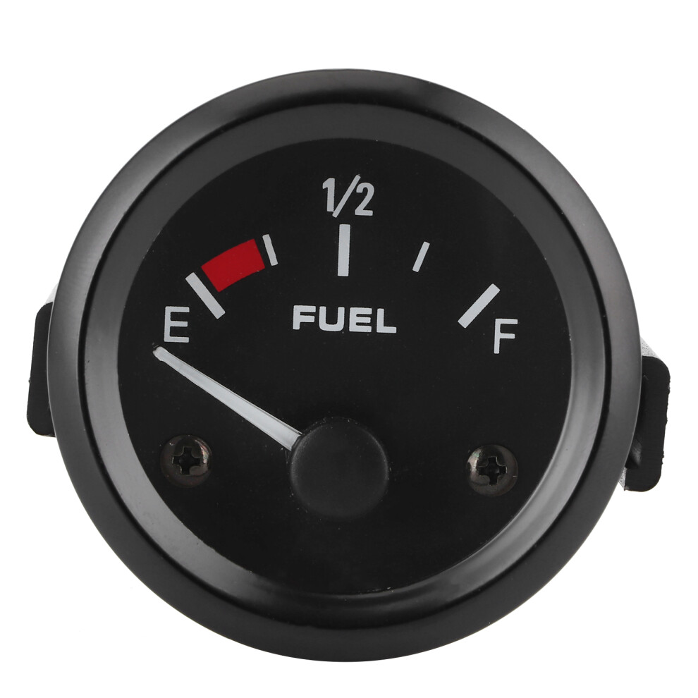 12V Fuel Level Gauge 2" With Float Sensor For Gasoline Vehicles White/Light 4901379450365