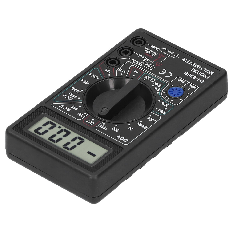 Portable Dt830b Digital Multimeter, 200Ma-5A, Lcd Display, Compact Size 6921379450545