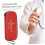 Shockproof Stethoscope Case with Mesh Pouch Compact Medical Storage Box for Doctors Nurses Red 2