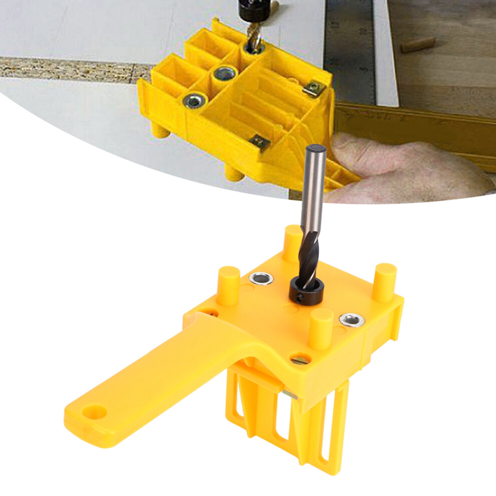 8Pcs Woodworking Dowel Jig Kit Punch Locator Handheld Pocket Hole Drilling Tools 3381379451202