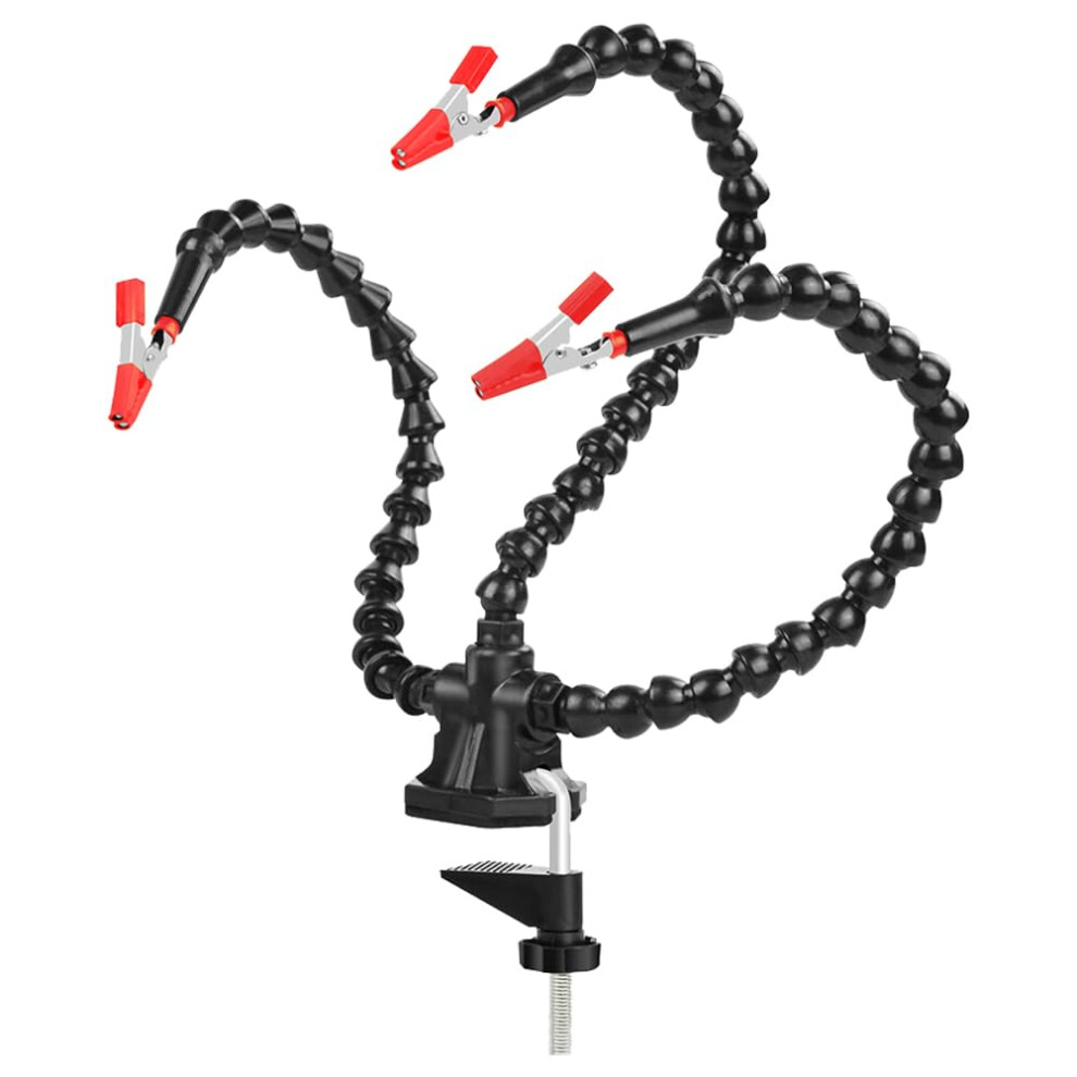 Soldering Helping Hands With Flexible Arms And 360 Clips, Pcb Holder Third Hand Tool For Electronics 9187378879658