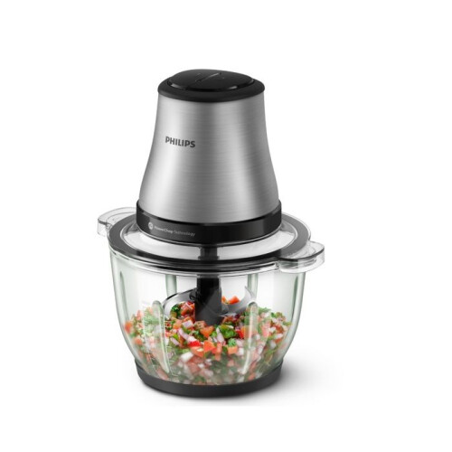 Philips Philips Mini Zerkleinerer Glas 2l 500w Silber - HR1503/00 1