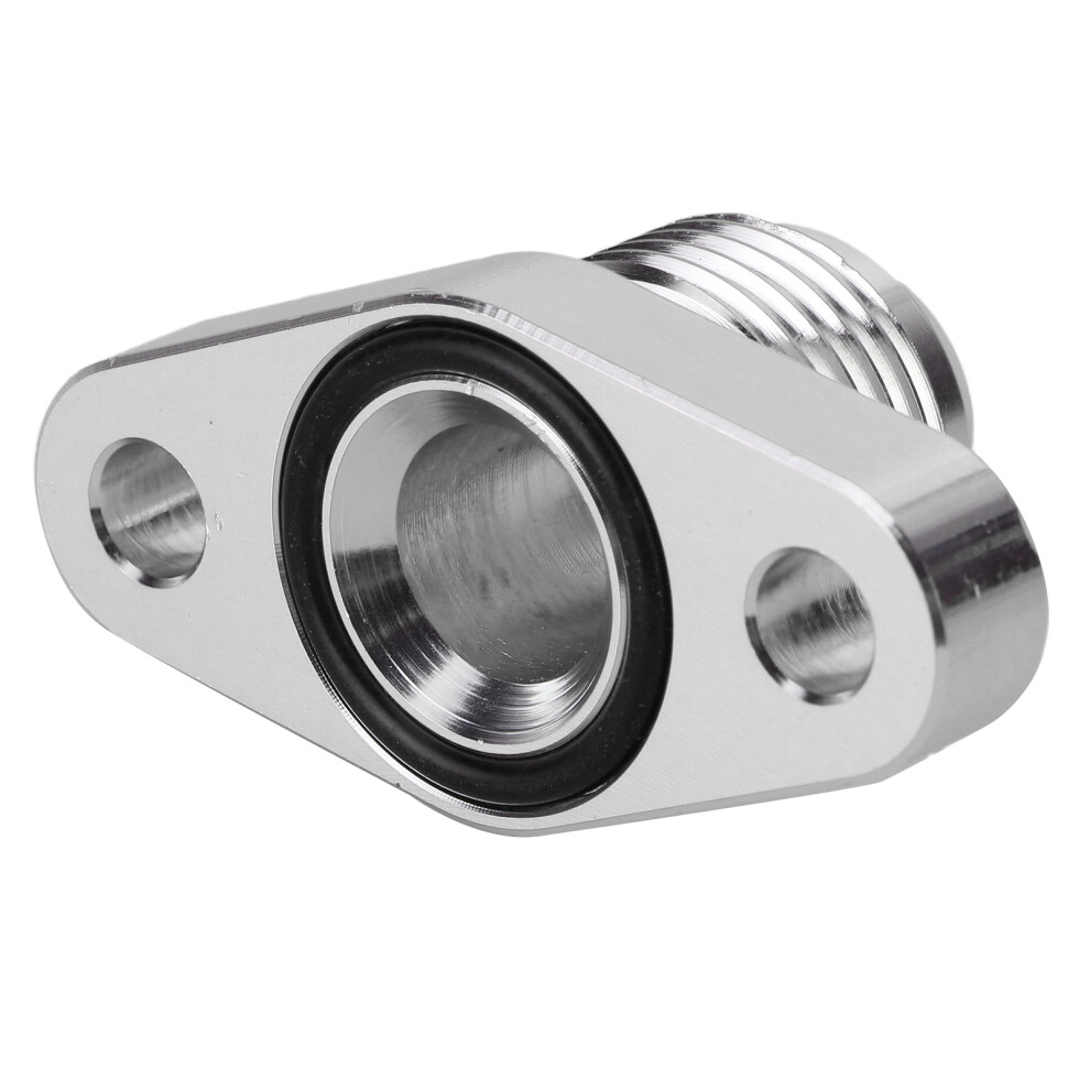 Aluminum Oil Return Flange Adapter For Mitsubishi T3/T4 Turbo Systems 7901379453028