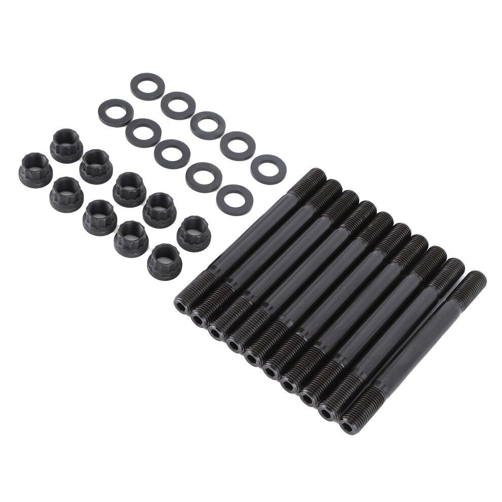Head Stud Kit Bolt Washer For Mitsubishi Eclipse Evo8 Evo9 94+ Black 3791379453197
