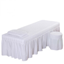 Skin Friendly Bed Sheet 185x70 White Bedskirt For Massage Table Spa Beauty Salon
