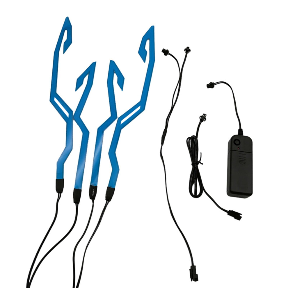Motorcycles Helmet Kit Waterproof Led Strip For Motorcycle Helmets, 3Mode Night Riding S, Light/Blue 9187378880081