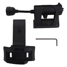 Helmet Light RailMount, 3 Modes, Adjustable Neck, Nylon Construction, LWrench Included, Outdoor Adventures