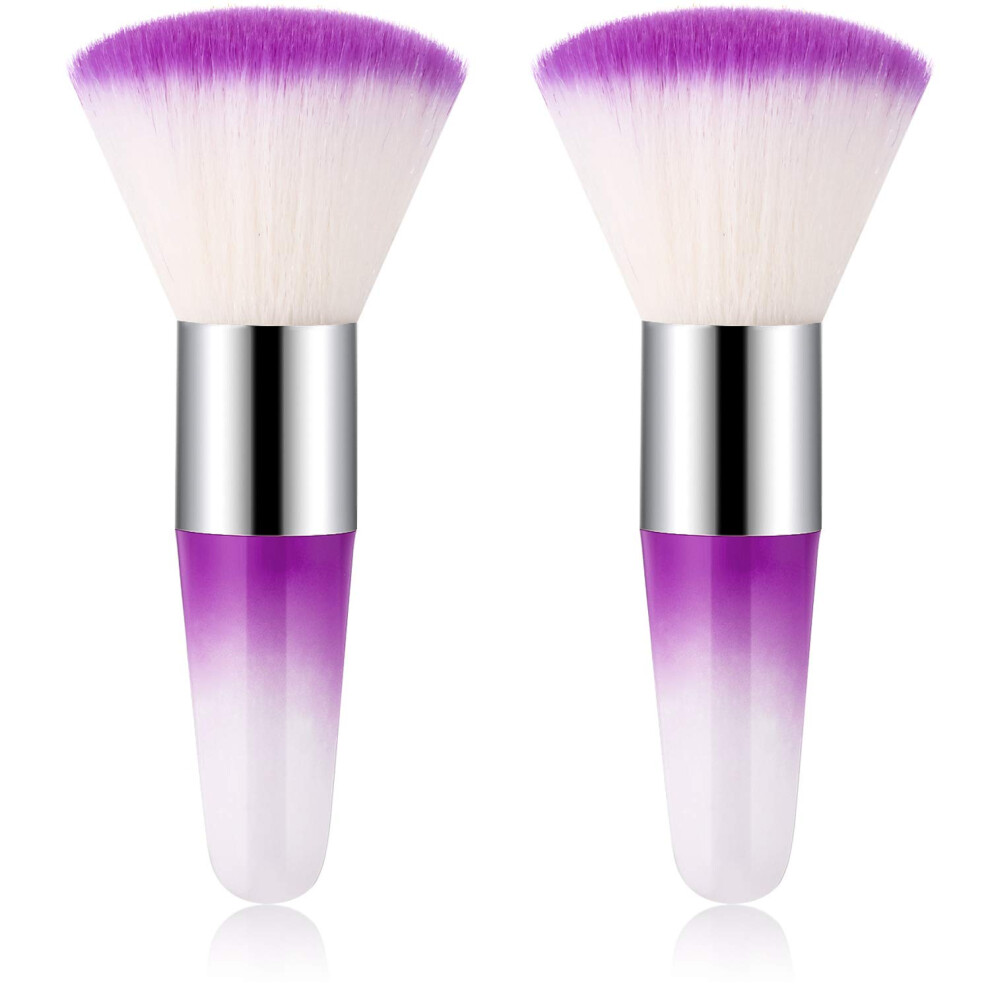 Nail Salon Essential Tools, Soft & Skin-Friendly Powder Brush Cleaner, Includes Mushroom Head Shape for Efficient Dust Removal, Portable for Travel w