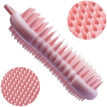 Päänahan hierontatyökalu, silikoninen shampooannostelija ergonomisella muotoilulla, tiheät harjaspäät rikkaalle vaahdolle, liukumaton kohouma,